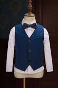 Load image into Gallery viewer, Boys Navy Blue 3-Piece Suit for Weddings
