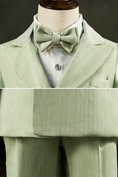 Cargar la imagen en la vista de la galería, Boys Sage Green Double-Breasted 2-Piece Suit
