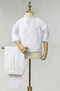 Load image into Gallery viewer, White V-Neck Cotton Linen Double-Breasted 2-Piece Set
