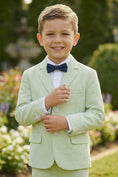 Gallery viewerに画像を読み込む, Boys Light Green Seersucker  2-Piece Suit
