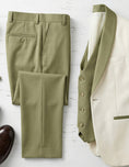 Cargar la imagen en la vista de la galería, Boys Ivory & Olive Contrast 3-Piece Suit
