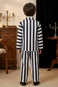 Load image into Gallery viewer, Boys Black & White Striped 2-Piece Suit
