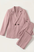 Gallery viewerに画像を読み込む, Boys Blush Double-Breasted 2-Piece Suit for Garden Weddings
