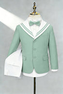 Boys Sage Green Sailor Collar 2-Piece Suit