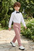 Cargar la imagen en la vista de la galería, Basic Pink Straight-Leg Trousers
