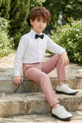 Cargar la imagen en la vista de la galería, Basic Pink Straight-Leg Trousers

