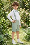 Cargar la imagen en la vista de la galería, Light Green Regular Straight Leg Shorts
