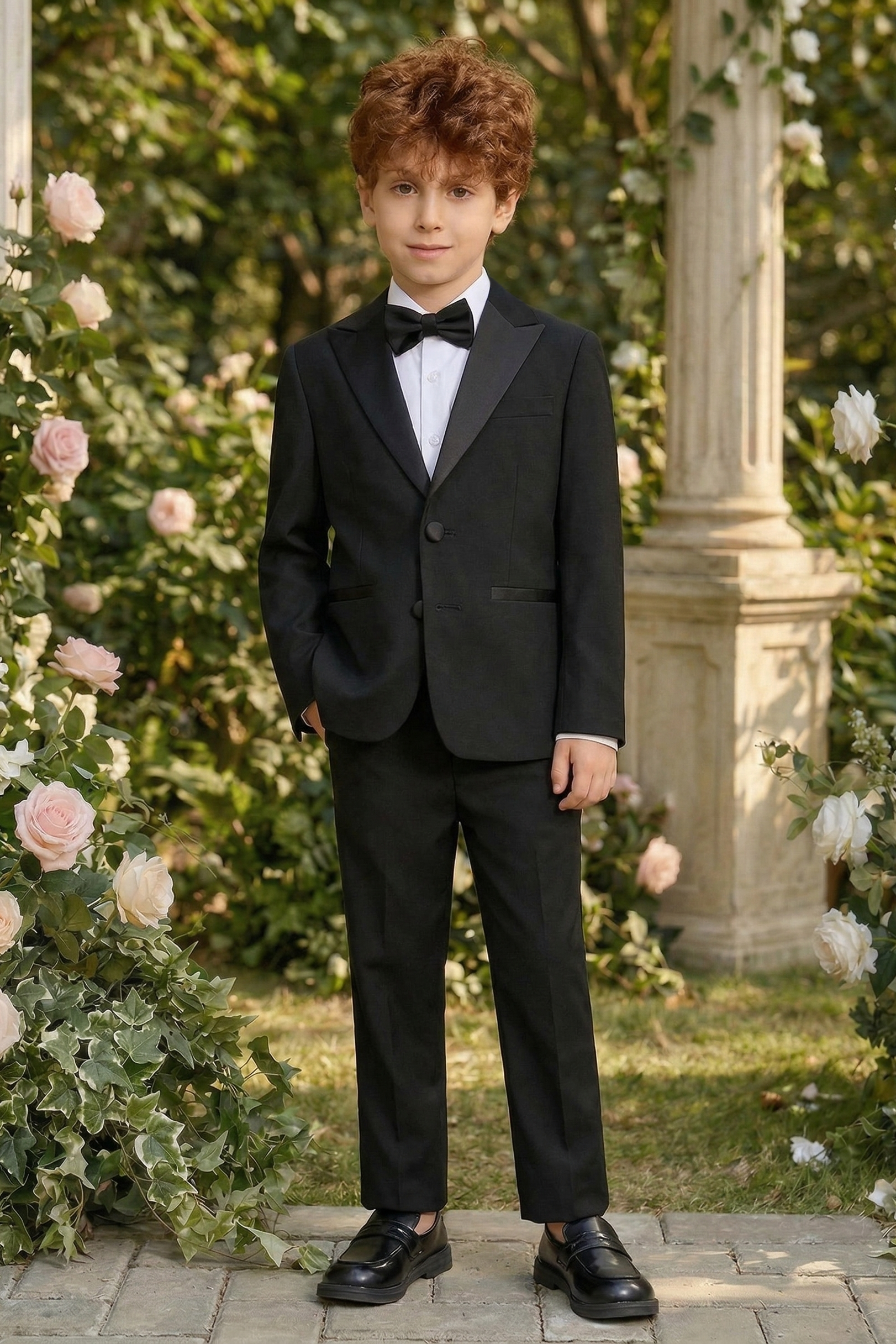 Black Single-Breasted 2-Piece Suit
