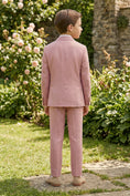 Load image into Gallery viewer, Boys Dusty Pink Linen-Blend 2-piece Suit
