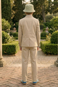 Bild in Galerie-Betrachter laden, Light Khaki Cotton-Linen Single-Breasted 2-Piece Suit

