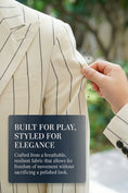 Load image into Gallery viewer, Boys Cream Pinstripe 2-piece Suit
