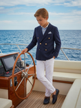 Cargar la imagen en la vista de la galería, Dark Blue Double-Breasted 2-Piece Suit
