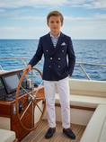 Cargar la imagen en la vista de la galería, Dark Blue Double-Breasted 2-Piece Suit
