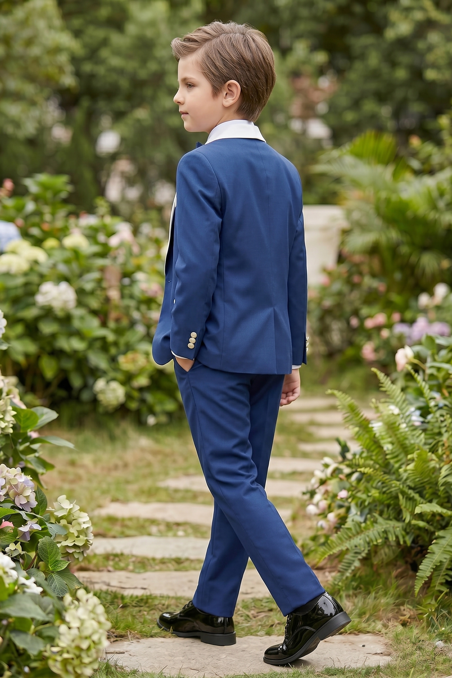 Blue Double-Breasted 3-Piece Suit
