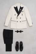 Bild in Galerie-Betrachter laden, Black And White Double-Breasted 2-Piece Suit
