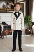 Bild in Galerie-Betrachter laden, Black And White Double-Breasted 2-Piece Suit
