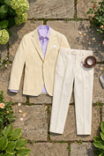 Bild in Galerie-Betrachter laden, Boys Cream Seersucker 2-piece Suit

