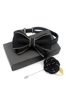 Boys Bow Tie & Lapel Pin Set for Weddings & Formal Events