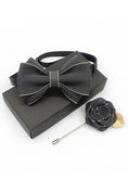 Load image into Gallery viewer, Boys Bow Tie & Lapel Pin Set for Weddings & Formal Events
