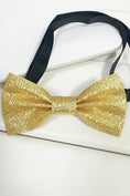 Load image into Gallery viewer, Boys Blue Glitter Bow Tie for Weddings & Formal Events

