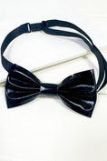 Load image into Gallery viewer, Boys Blue Glitter Bow Tie for Weddings & Formal Events
