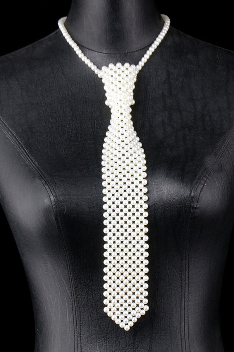 Boys Pearl Beaded Necktie Accessory for Weddings & Formal Events