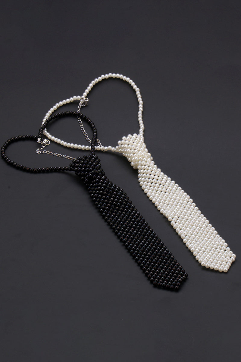 Boys Pearl Beaded Necktie Accessory for Weddings & Formal Events