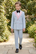 Load image into Gallery viewer, Boys Light Blue Tuxedo 2-piece Suit
