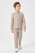 Load image into Gallery viewer, Oatmeal-Colored Cotton-Linen Single-Breasted 2-Piece Suit
