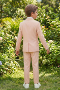 Gallery viewerに画像を読み込む, Light Pink Serge-Blend Double-Breasted 2-Piece Suit
