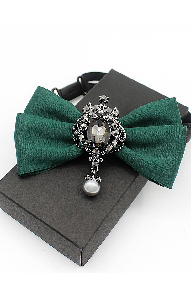 Diamond Brooch and Bow Tie (Unisex)