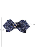 Load image into Gallery viewer, Boys Navy Blue Double-Layer Sequin Formal Bow Tie
