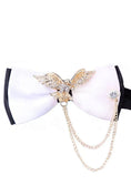 Bild in Galerie-Betrachter laden, Boys Black and White Layered Brooch Bow Tie
