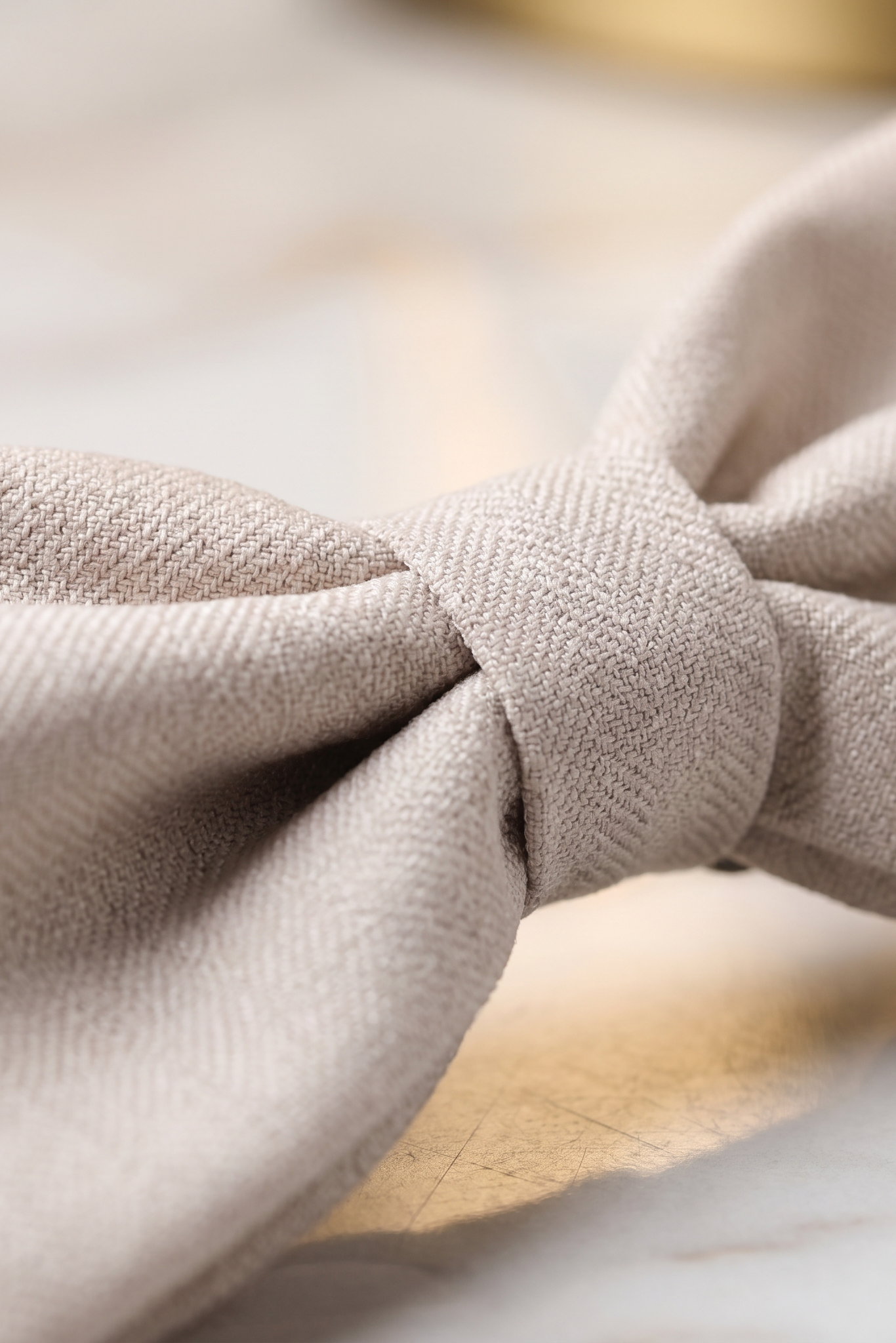Boys Cotton-Linen Striped Textured Bow Tie