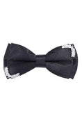 Load image into Gallery viewer, Double-Layered Wheat Brooch Satin Bow Tie
