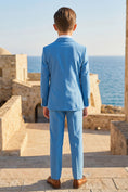 Bild in Galerie-Betrachter laden, Boys Bright Blue Double-Breasted 2-Piece Suit for Weddings
