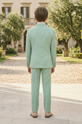 Bild in Galerie-Betrachter laden, Boys Mint Green Double-Breasted 2-Piece Suit
