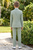 Bild in Galerie-Betrachter laden, Matcha Green Cotton Linen Single-Breasted 3-Piece Suit
