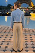Bild in Galerie-Betrachter laden, Blue And Khaki Serge Short Suit 2-Piece Set
