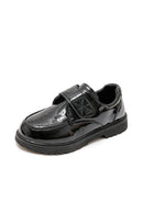 Boys Black Patent Leather Loafers for Weddings & Formal Events