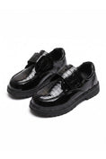 Load image into Gallery viewer, Boys Black Patent Leather Loafers for Weddings & Formal Events
