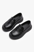 Bild in Galerie-Betrachter laden, Boys Classic Black Penny Loafers for Weddings & Formal Events

