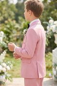 Load image into Gallery viewer, Pink Serge Double-Breasted 2-Piece Suit
