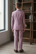 Load image into Gallery viewer, Lavender Linen-Blend Double-Breasted 2-Piece Suit
