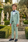 Load image into Gallery viewer, Boys Mint Green 3-Piece Suit 3-Piece Suit for Weddings & Formal Events
