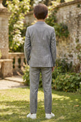 Gallery viewerに画像を読み込む, Boys Grey Linen-Blend 2-Piece Suit for Casual Formal Events & Weddings
