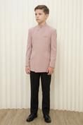 Load image into Gallery viewer, Pink And Black Cotton Linen Round Neck 2-Piece Suit
