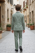 Load image into Gallery viewer, Light Green and White Serif Single-Breasted 2-Piece Suit
