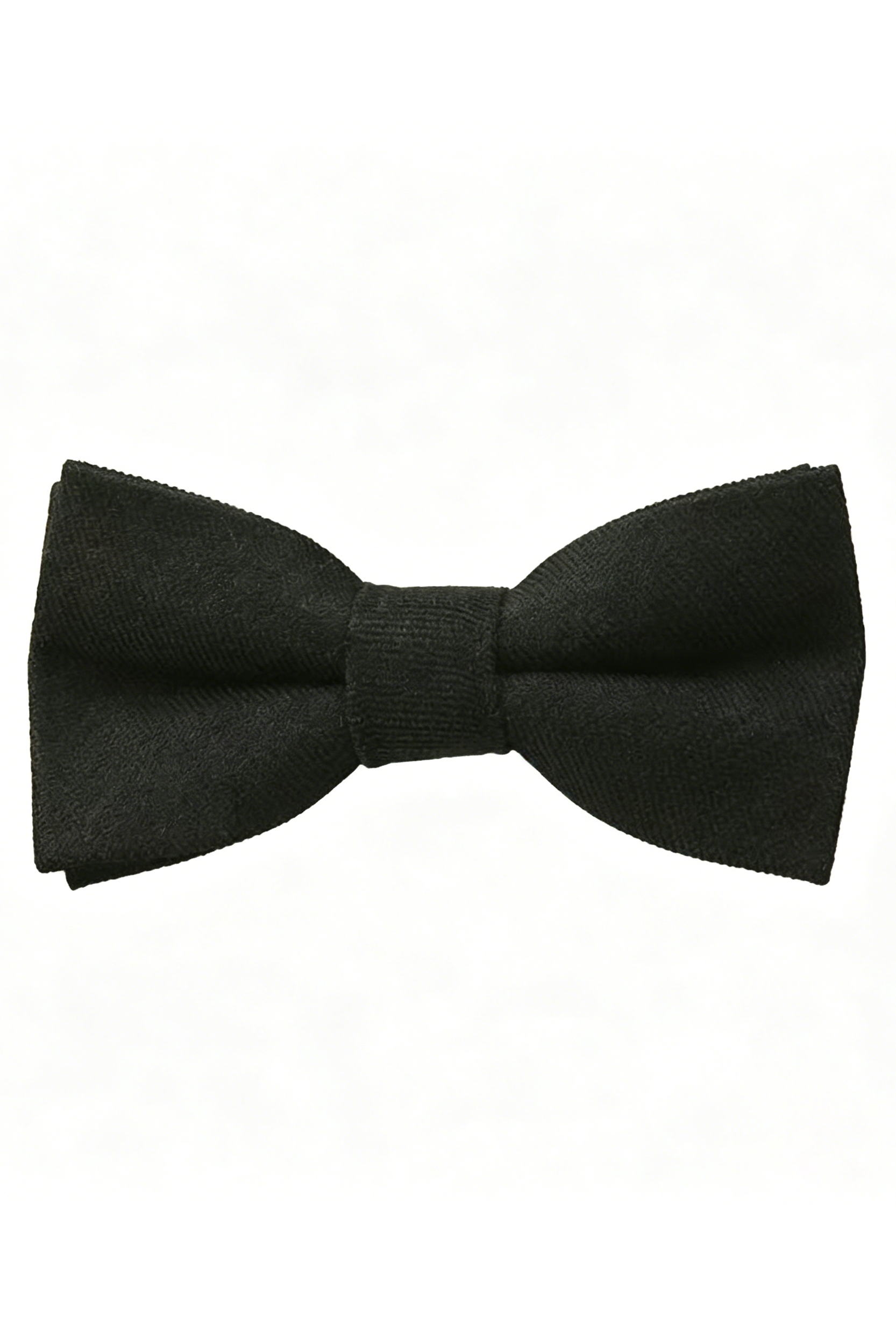 Neutral Black White Grey Boys Double-Layer Cotton Linen Bow Tie