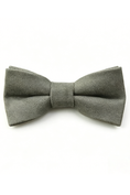 Load image into Gallery viewer, Neutral Black White Grey Boys Double-Layer Cotton Linen Bow Tie
